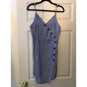 Blue and White Striped Dress No Tags